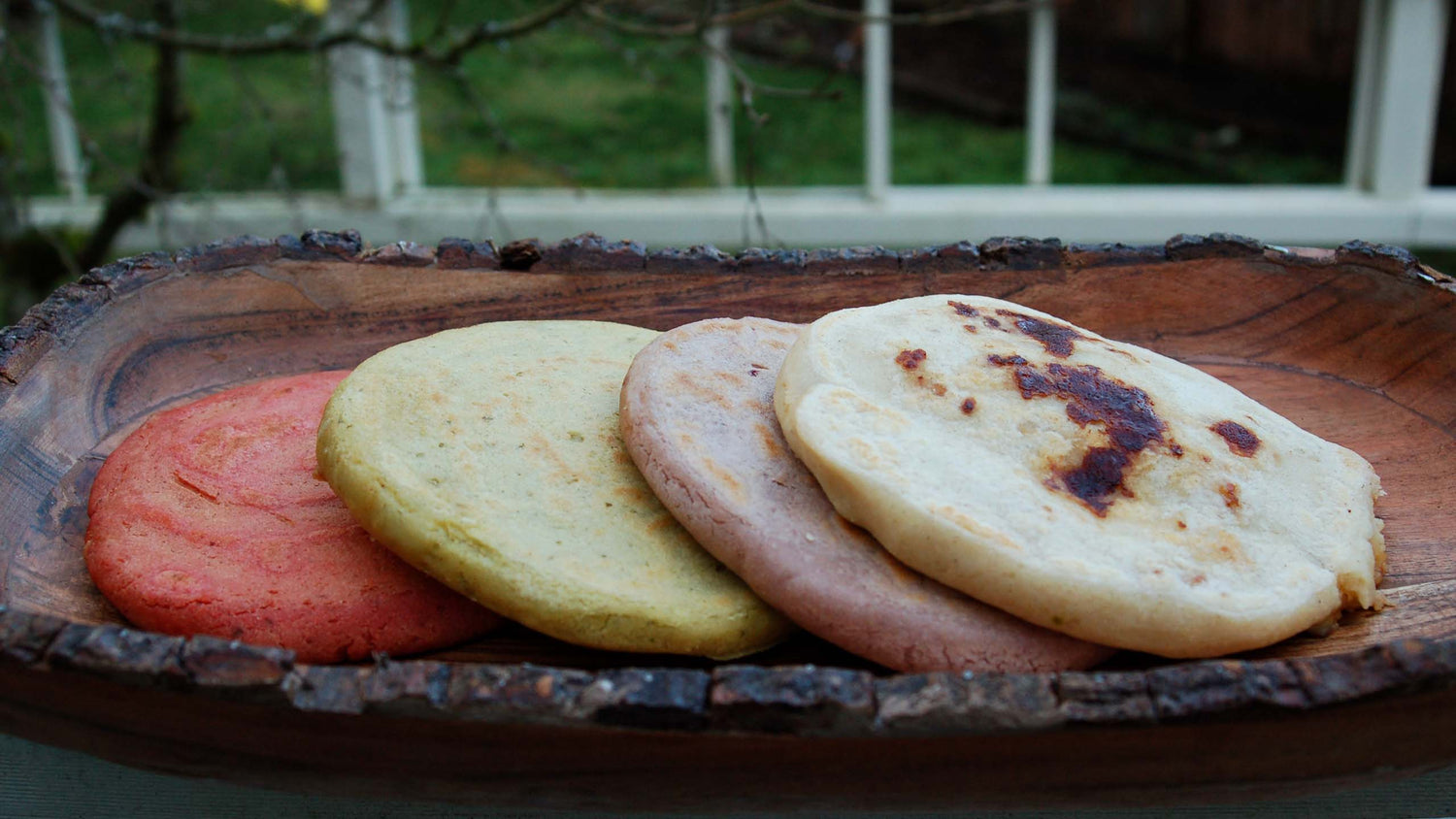 Xinca Foods. Try our different pupusas fillings which come in different colors.