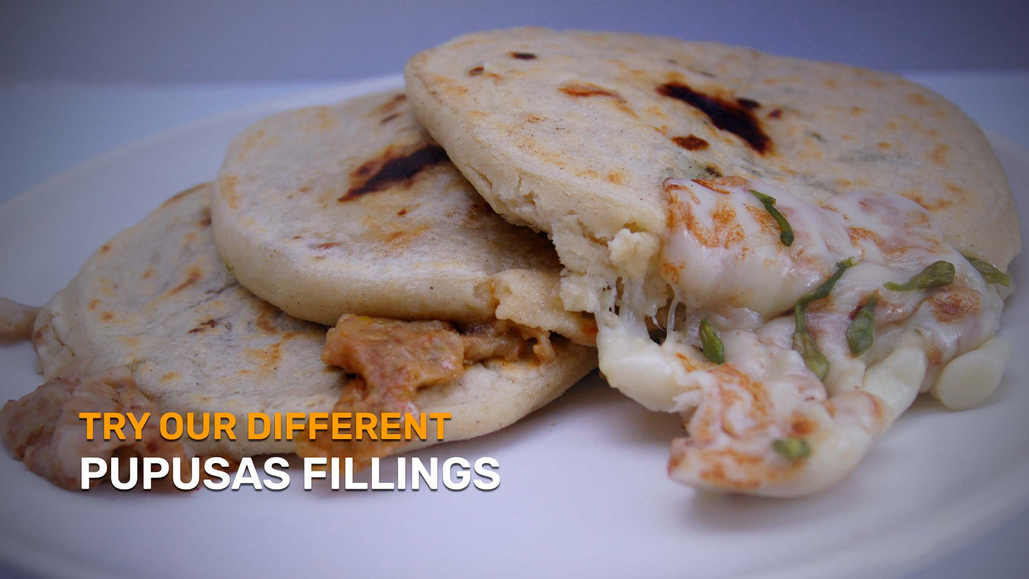 Xinca Foods. Try our different pupusa fillings, Cheese and Loroco or Bean and Cheese.